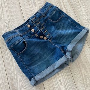 High Waisted Denim Shorts